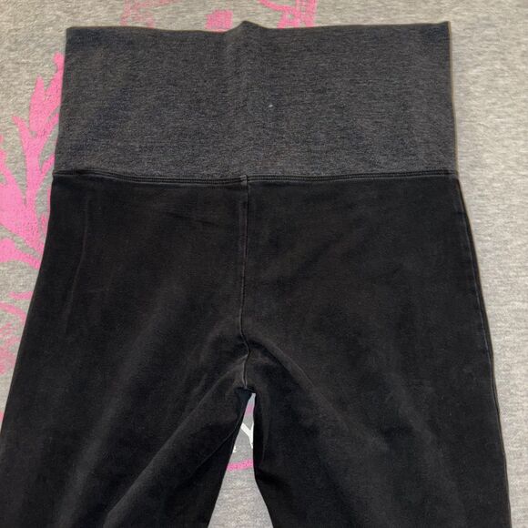 Victoria’s Secret PINK Foldover Flare Leggings Gold Sequin Bling Logo - Medium - Picture 8 of 11